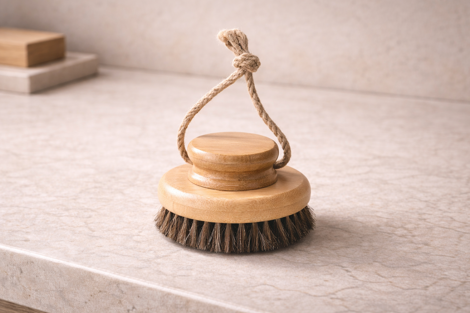 Ease On Body Brush - Natural Horse Hair